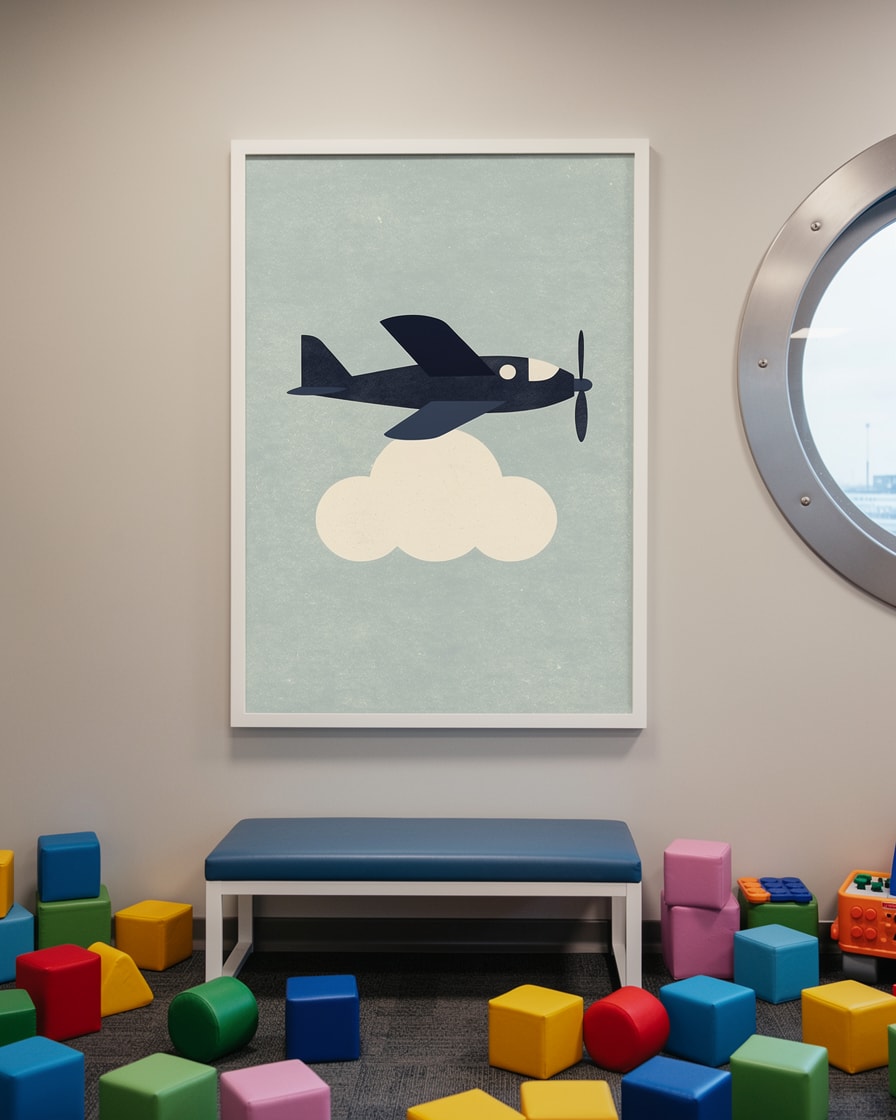 Plane and Cloud — Lounge — Kids Art