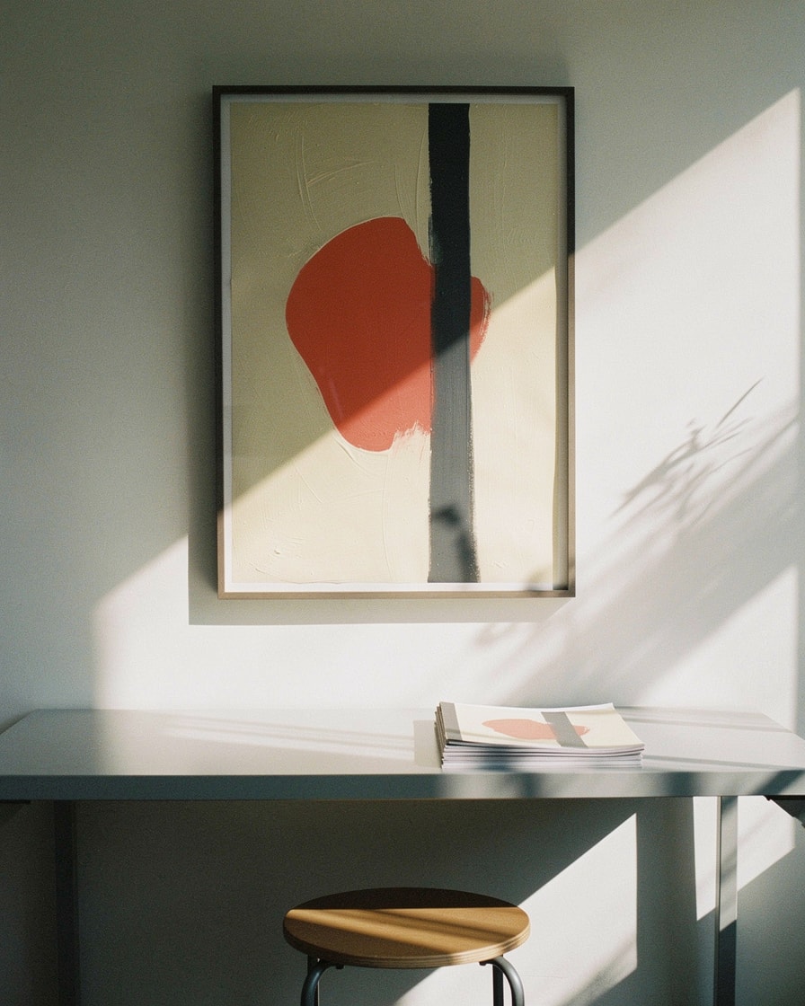 Two Layered Forms — Office — Contemporary Abstract Painting