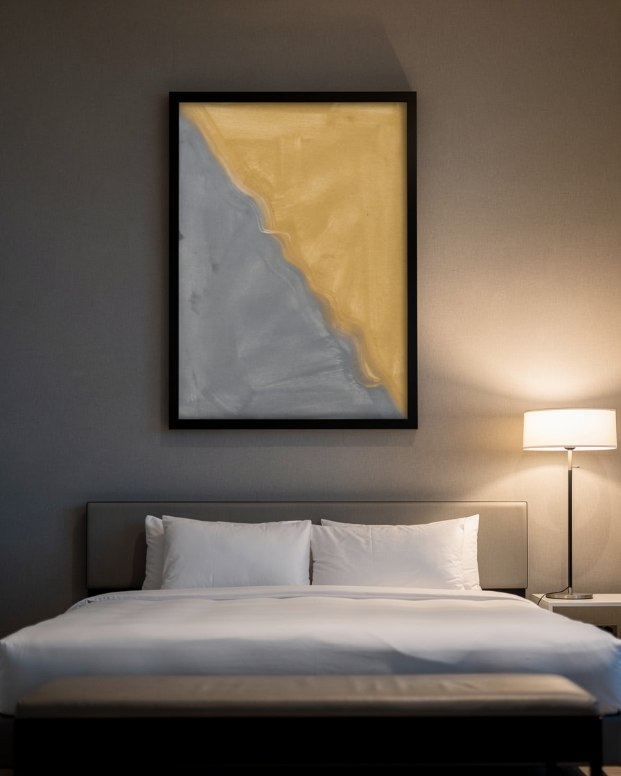 Quiet Diagonal — Hotel — Contemporary Abstract Painting