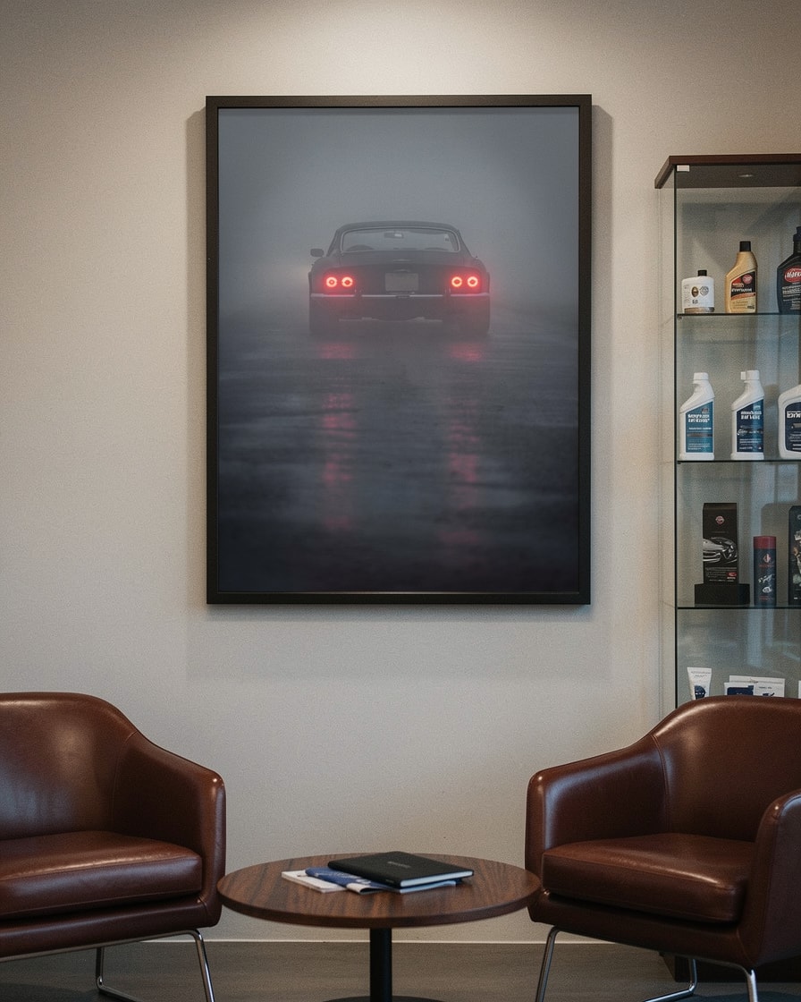 Taillights in Fog — Workshop — Automotive Art
