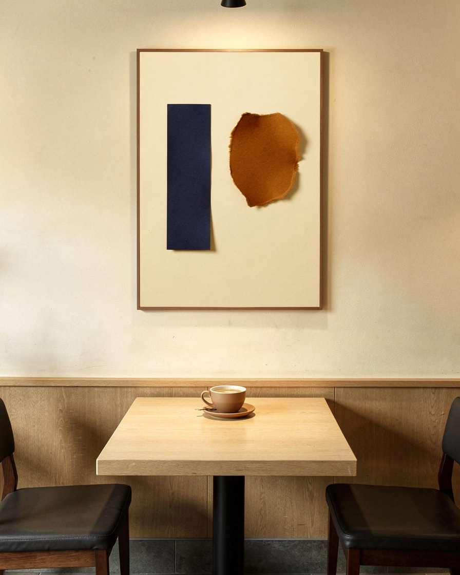 Two Fragments — Cafe — Modern Collage Art