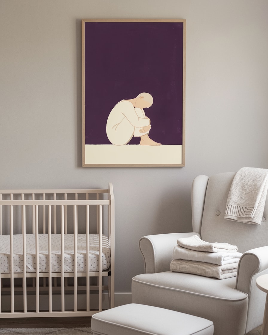 Curled Figure — Nursery — Modern Figurative Art