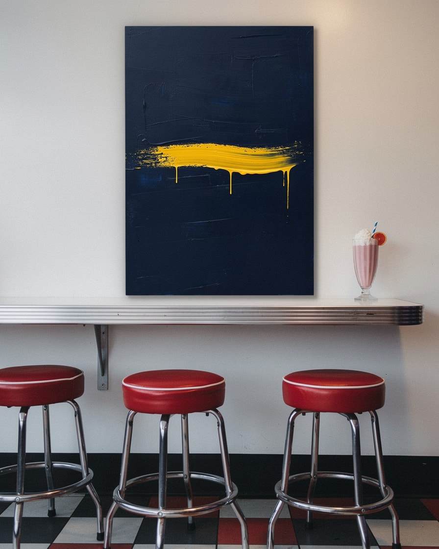 Yellow Burst — Restaurant — Expressionist Painting