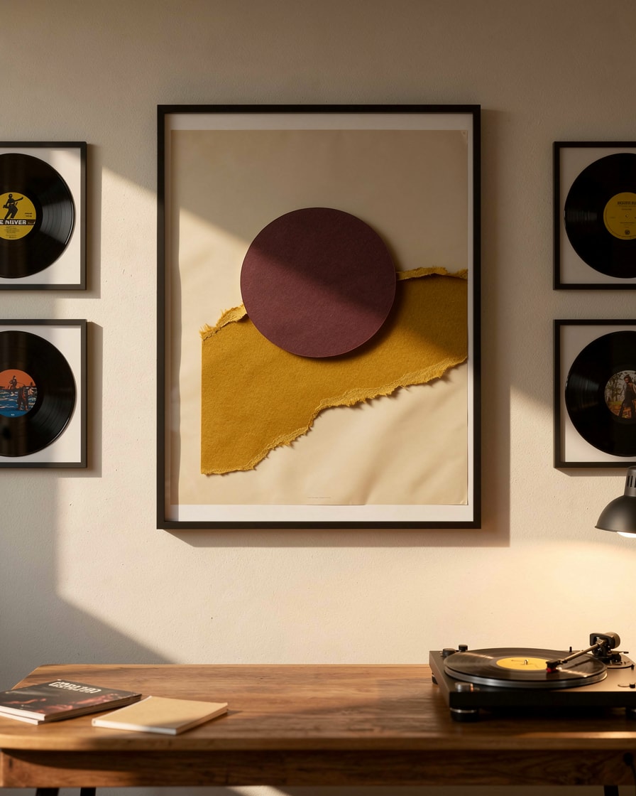 Cut Circle — Office — Modern Collage Art