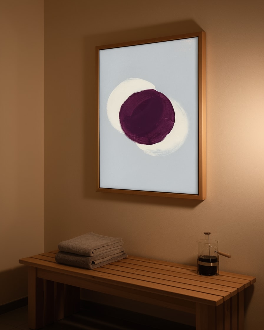 Soft Layered Circle — Lounge — Contemporary Abstract Painting