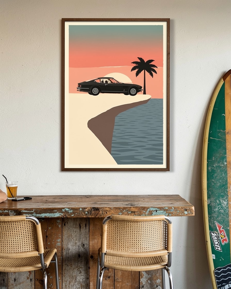 Coast Poster — Cafe — Automotive Art