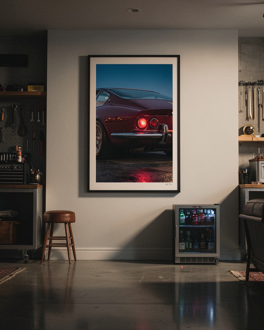 Rear Lights at Dusk — Workshop — Automotive Art