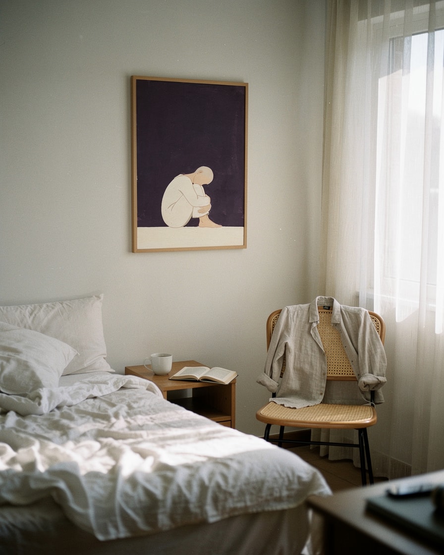 The Curled Figure — Bedroom — Modern Figurative Art