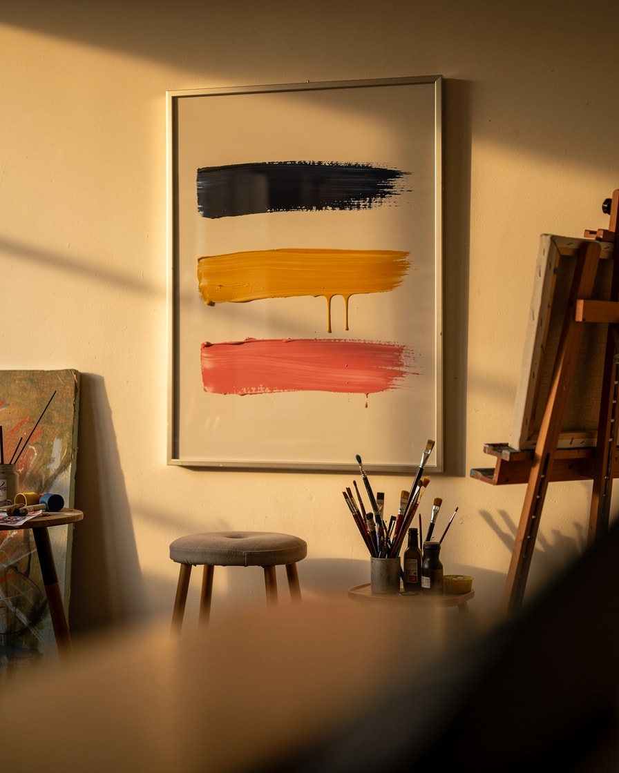 The Three Gestures — Studio — Expressionist Painting