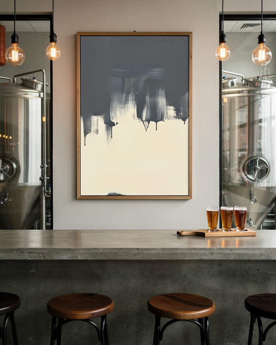 The Grey Divide — Bar — Expressionist Painting