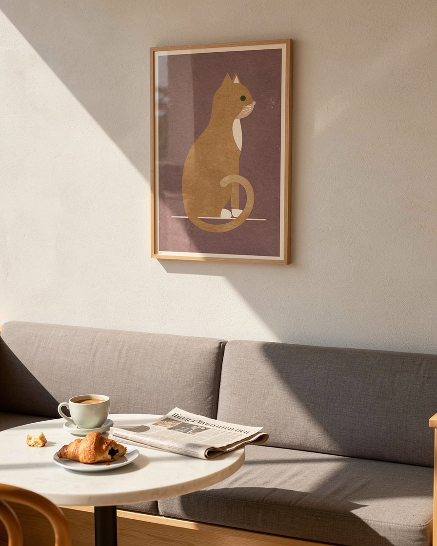 The Sitting Cat — Dining — Kids Art