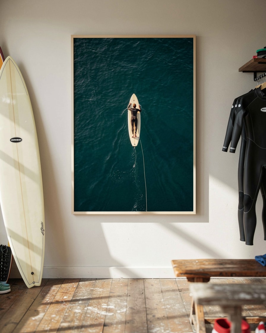Surfer Paddle — Retail — Contemporary Sports Art