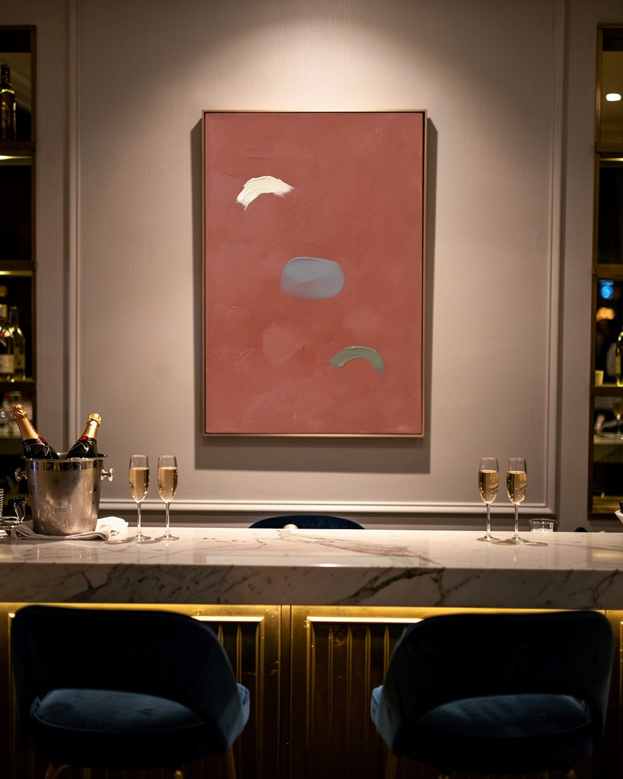 Three Quiet Marks — Bar — Contemporary Abstract Painting