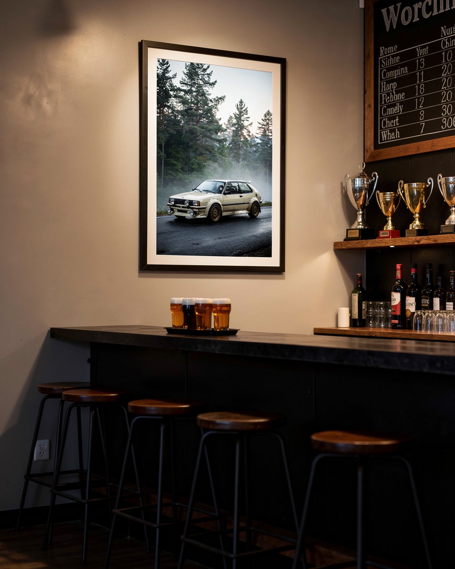 Rally Hatch Trail — Bar — Automotive Art