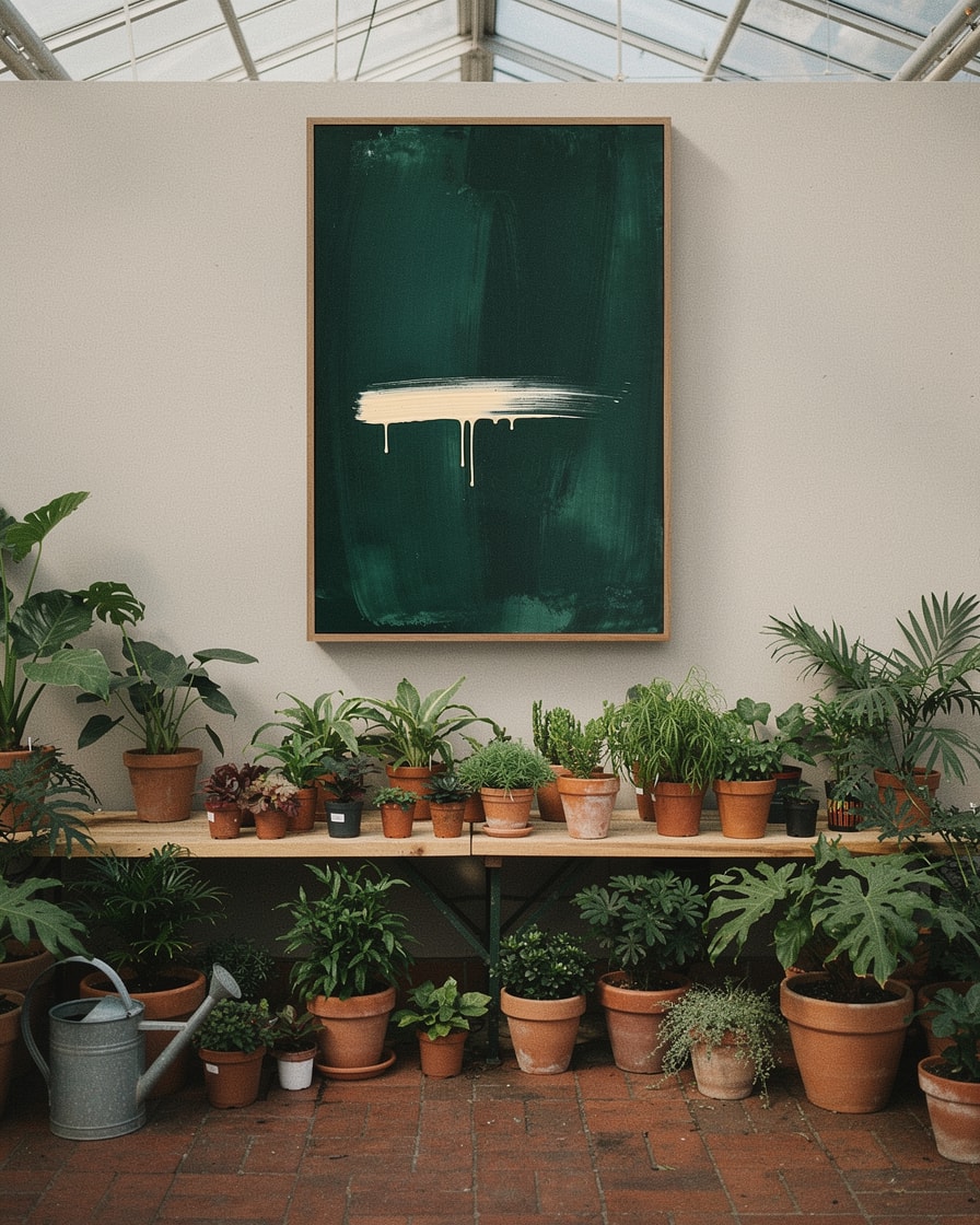 Green Atmosphere — Outdoor — Expressionist Painting