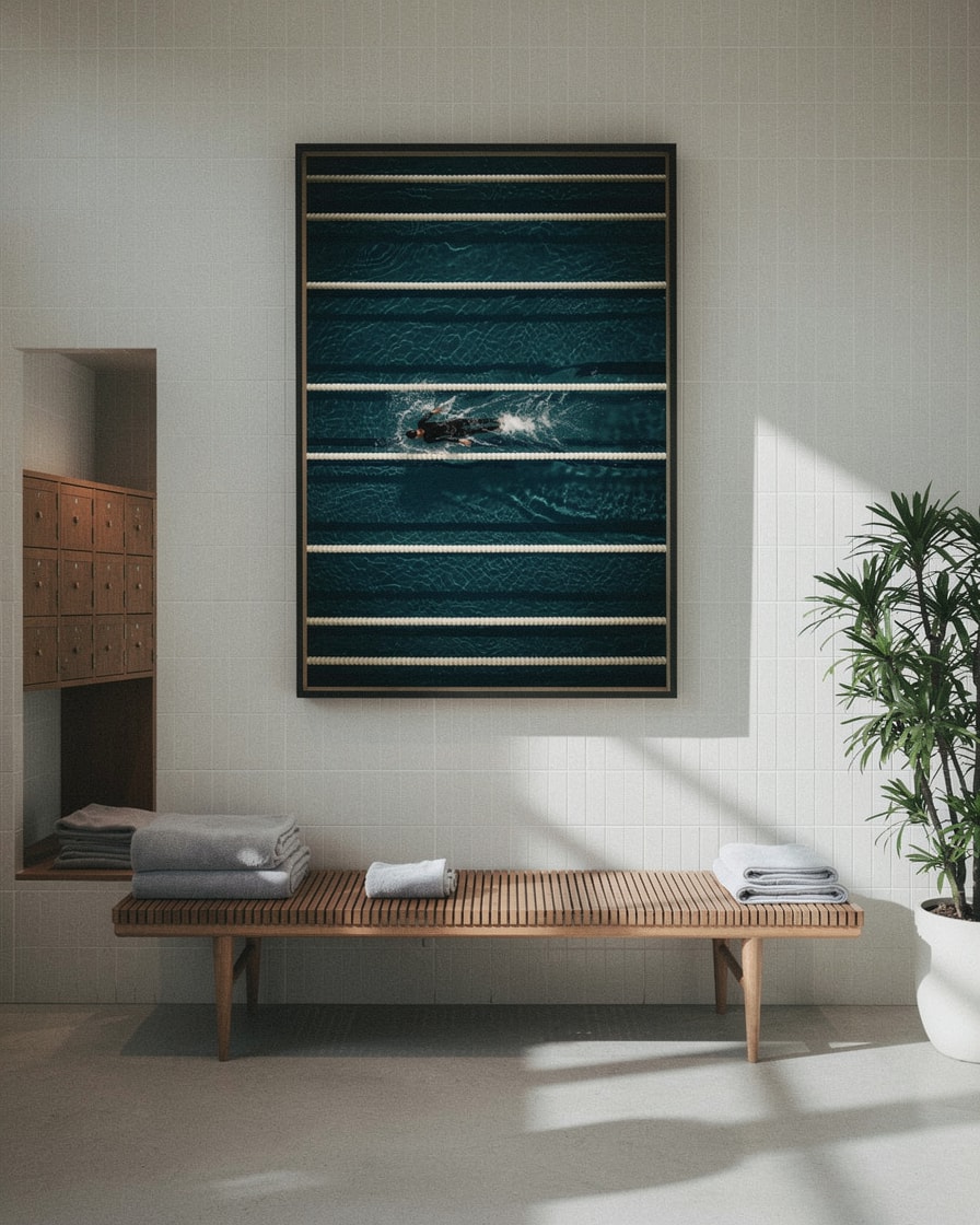 Swim Lane Lines — Gym — Contemporary Sports Art