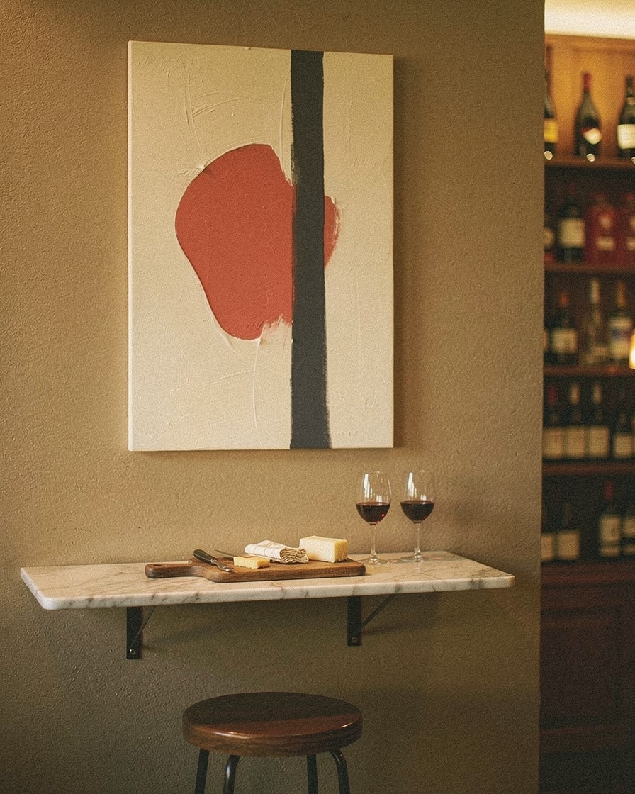 Two Layered Forms — Bar — Contemporary Abstract Painting
