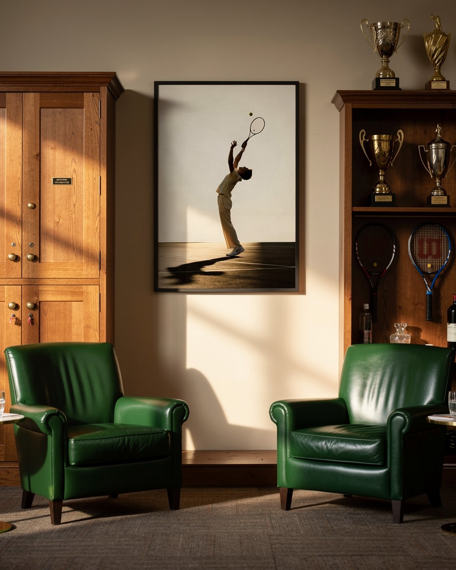 Tennis Serve Arch — Gym — Contemporary Sports Art