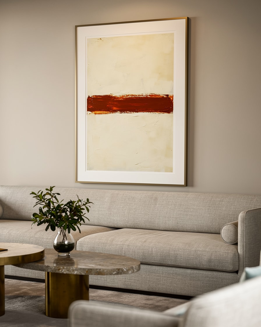 Horizontal Brush-Stroke — Hotel — Contemporary Abstract Painting