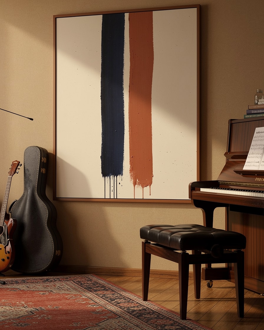 Vertical Strokes — Studio — Expressionist Painting