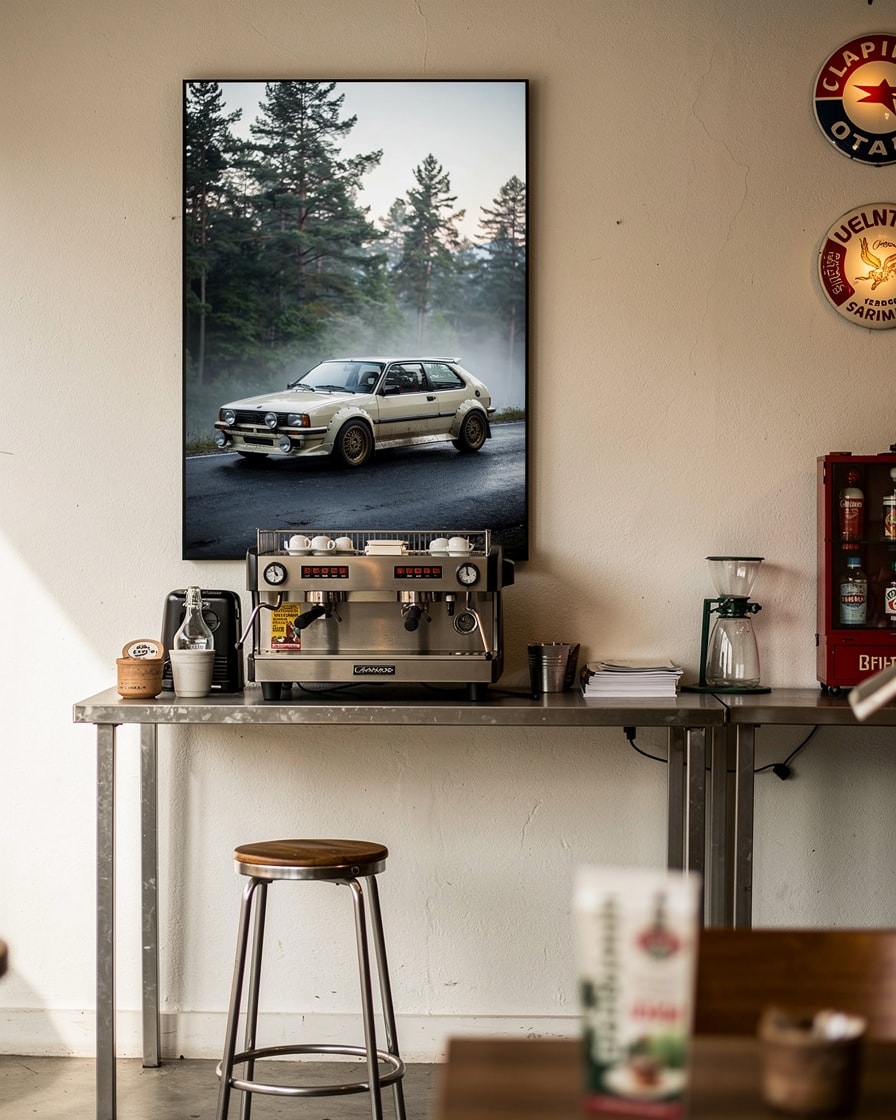 Rally Hatch Trail — Cafe — Automotive Art