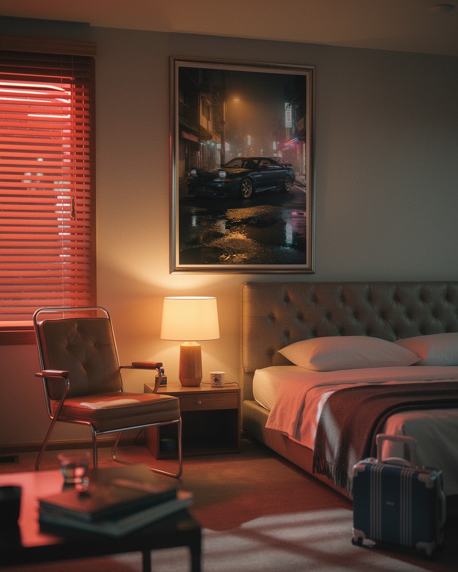 Tokyo Wet Street — Hotel — Automotive Art