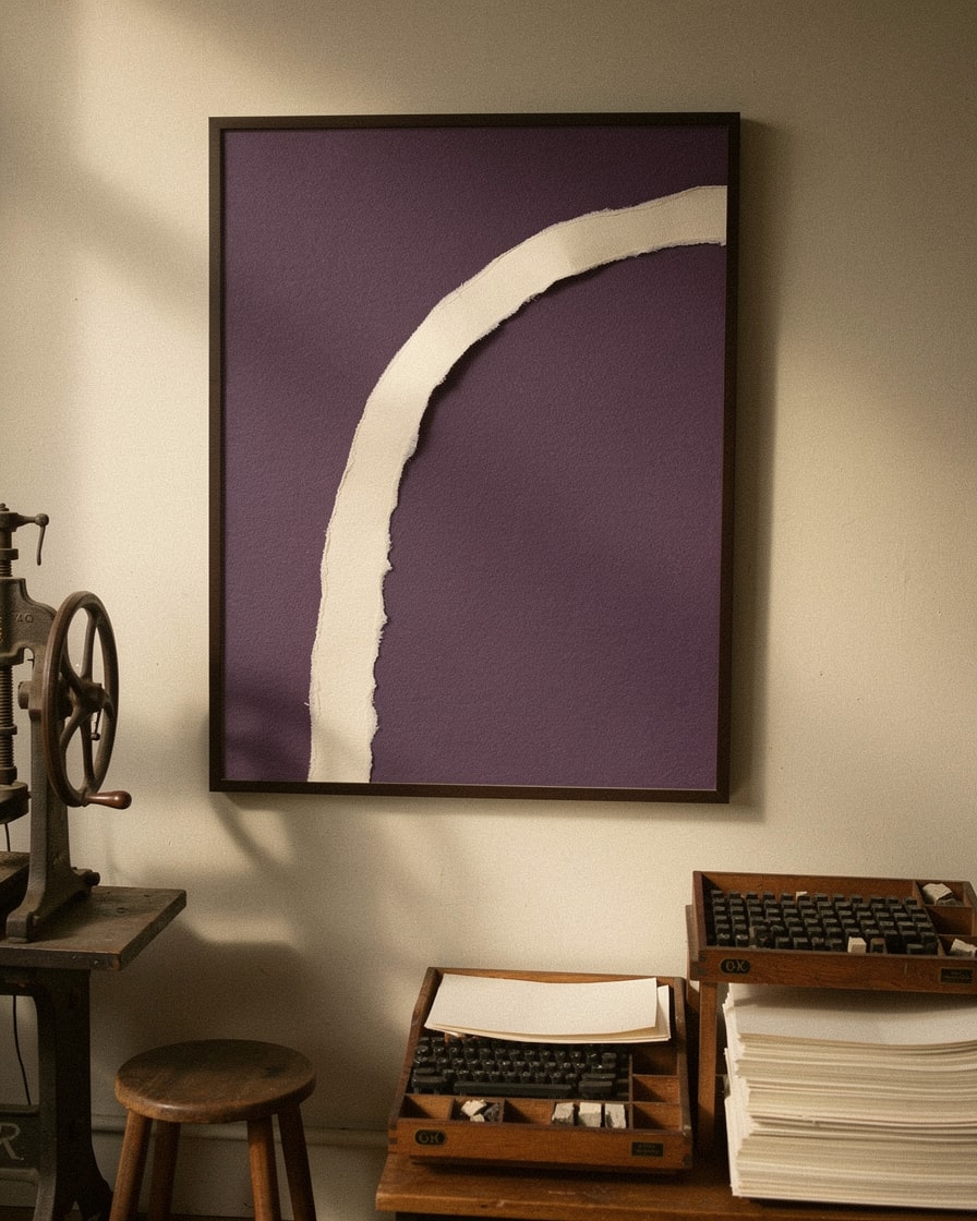 Torn Curve — Retail — Modern Collage Art