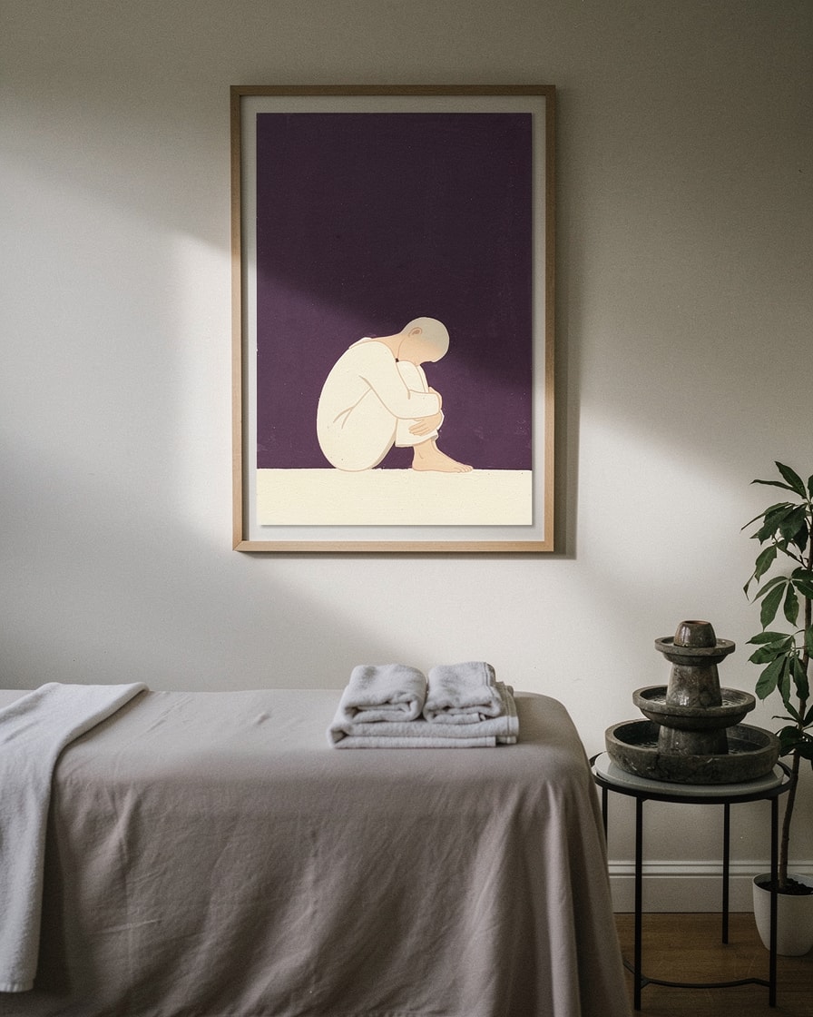 Curled Figure — Wellness — Modern Figurative Art