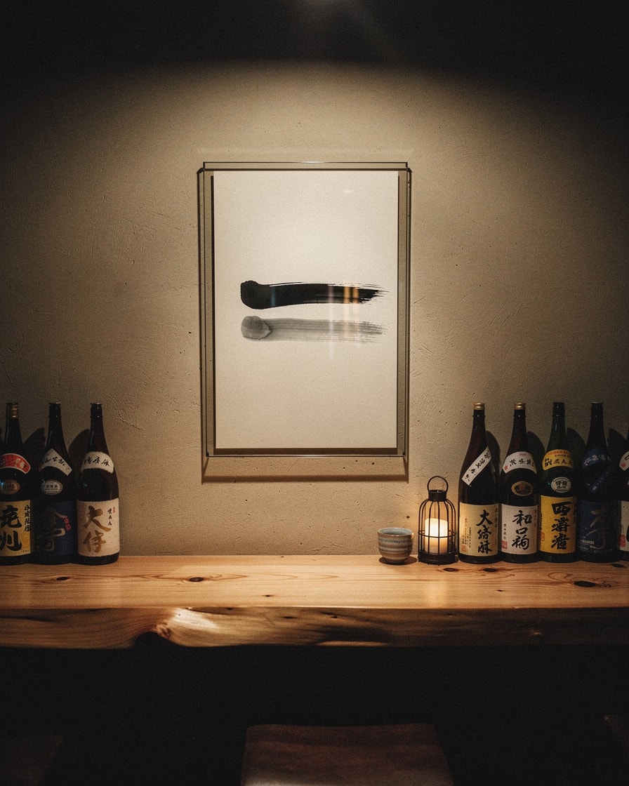 Paired Strokes — Bar — Contemporary Ink Art