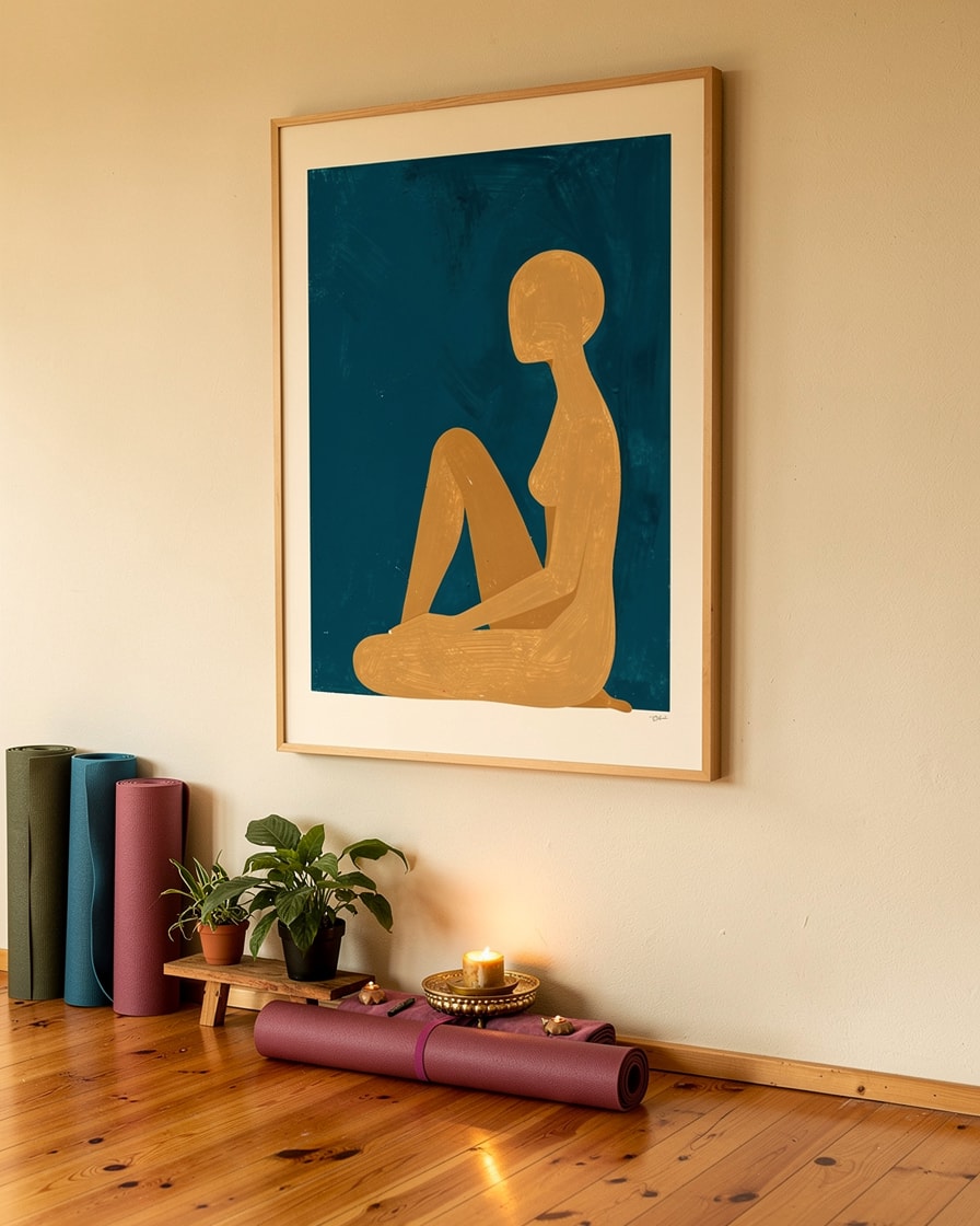 Seated Figure — Gym — Modern Figurative Art