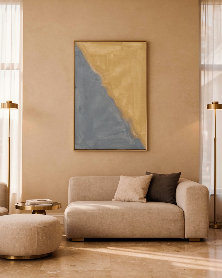 Quiet Diagonal — Contemporary Abstract Painting