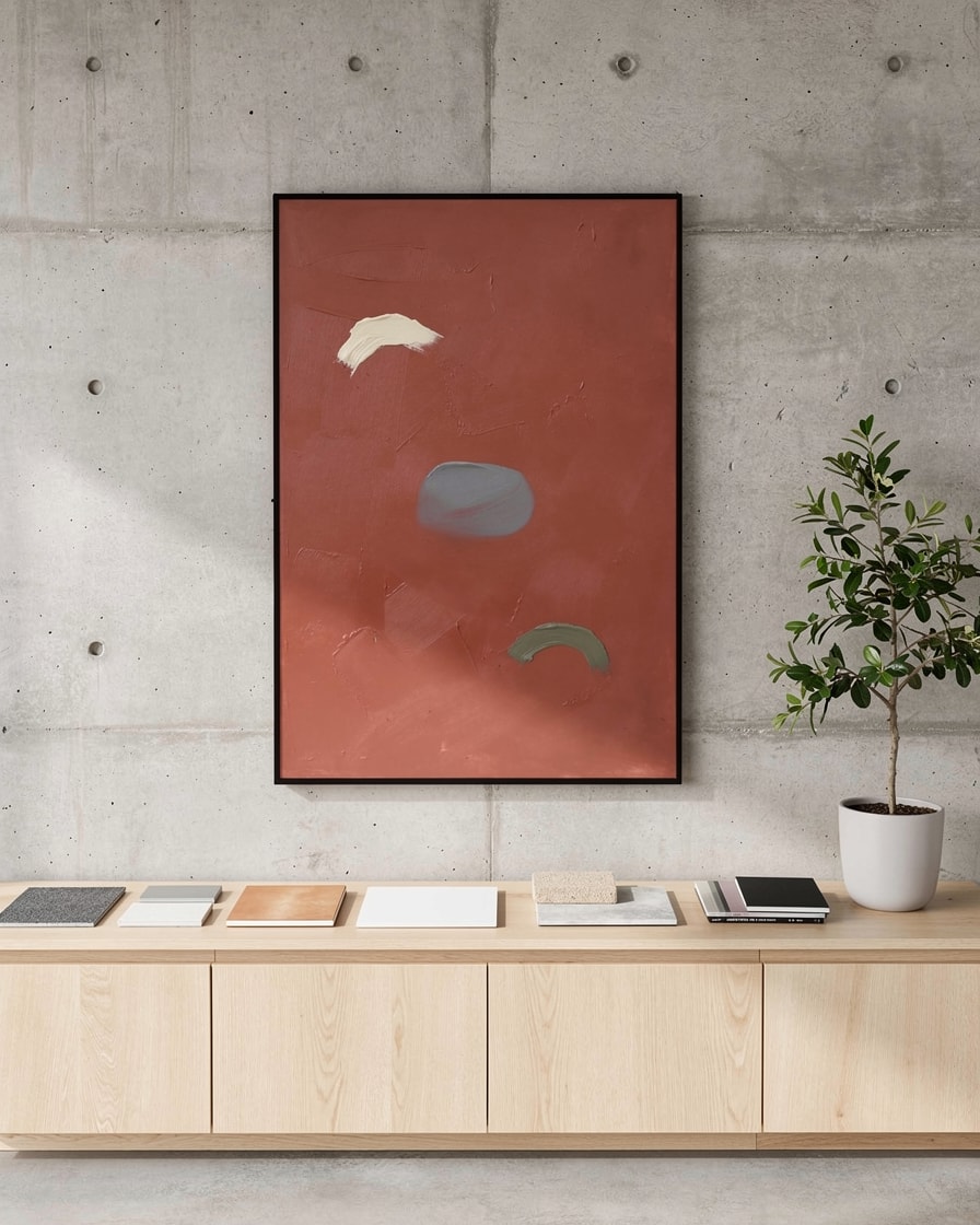 Three Quiet Marks — Contemporary Abstract Painting