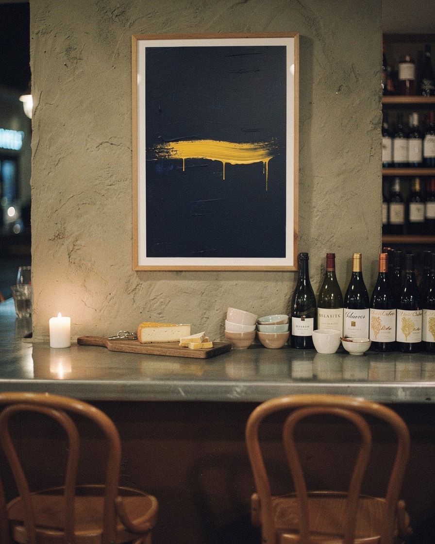 The Yellow Burst — Bar — Expressionist Painting