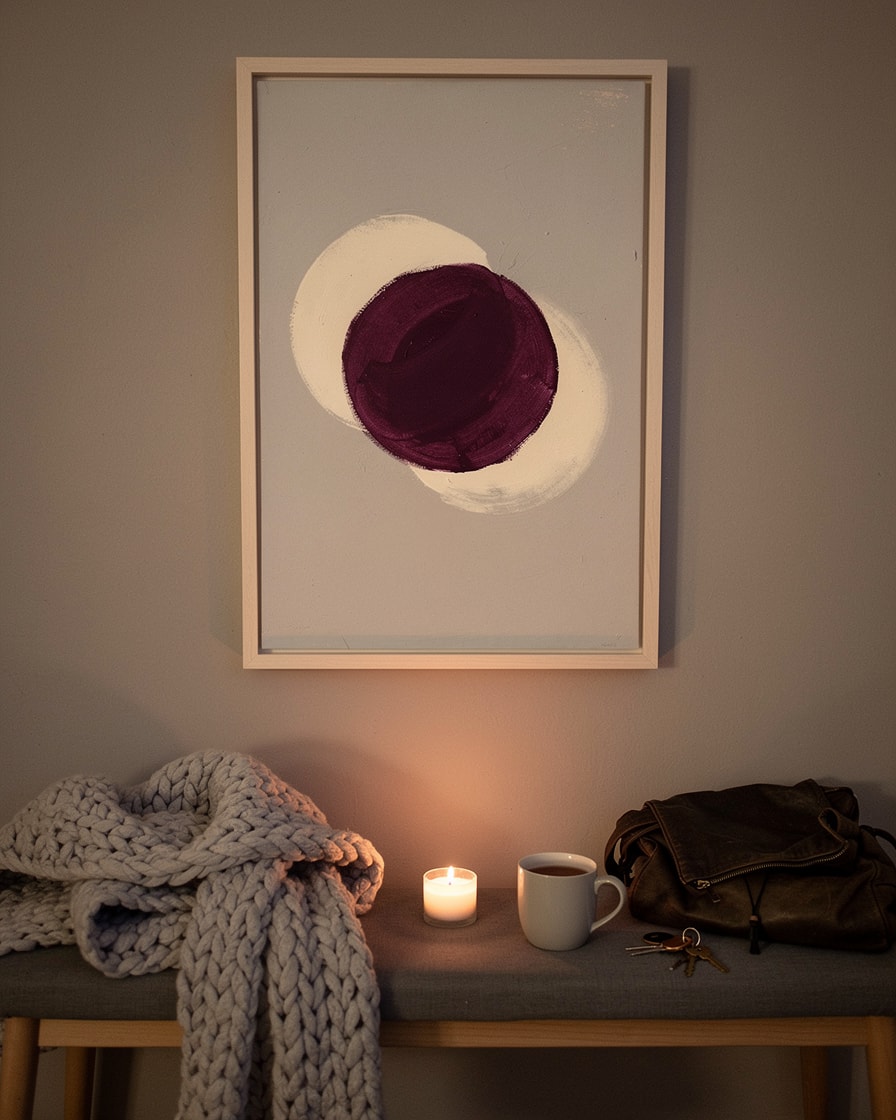 Soft Layered Circle — Contemporary Abstract Painting