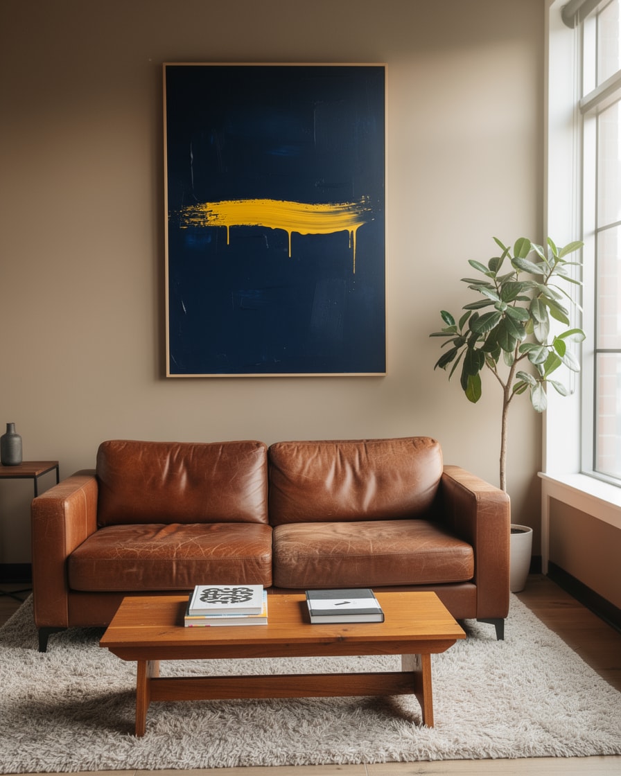 The Yellow Burst — Office — Expressionist Painting
