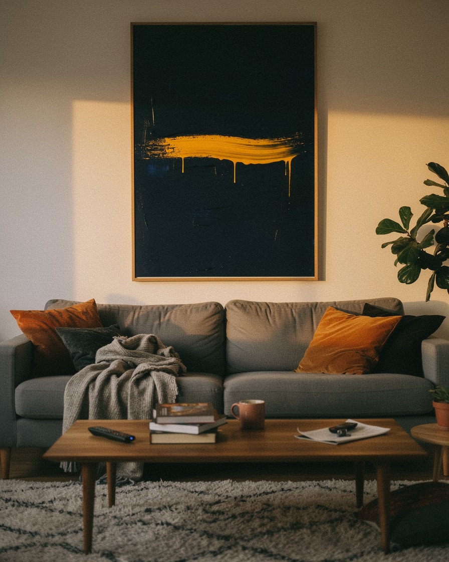 The Yellow Burst — Living — Expressionist Painting