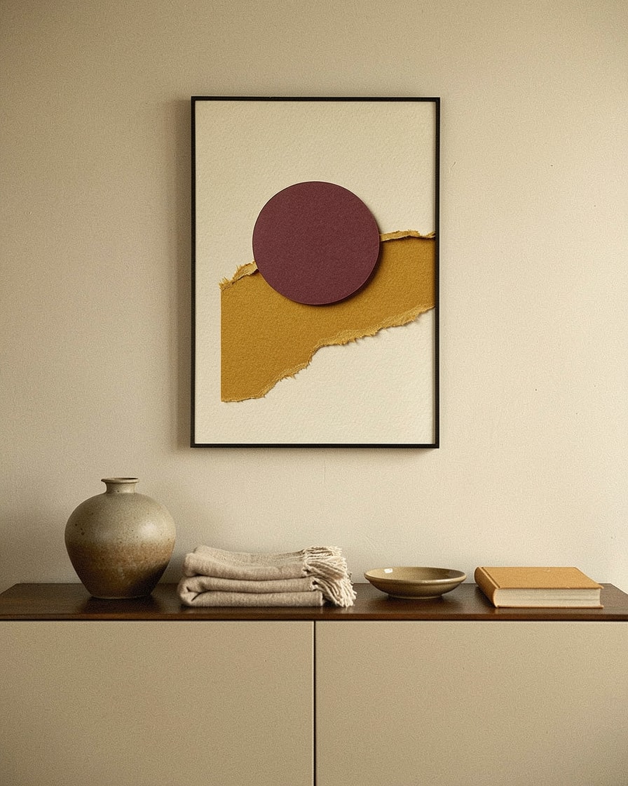 The Cut Circle — Modern Collage Art