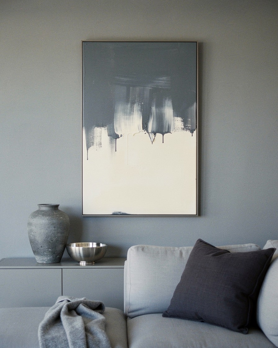 The Grey Divide — Expressionist Painting