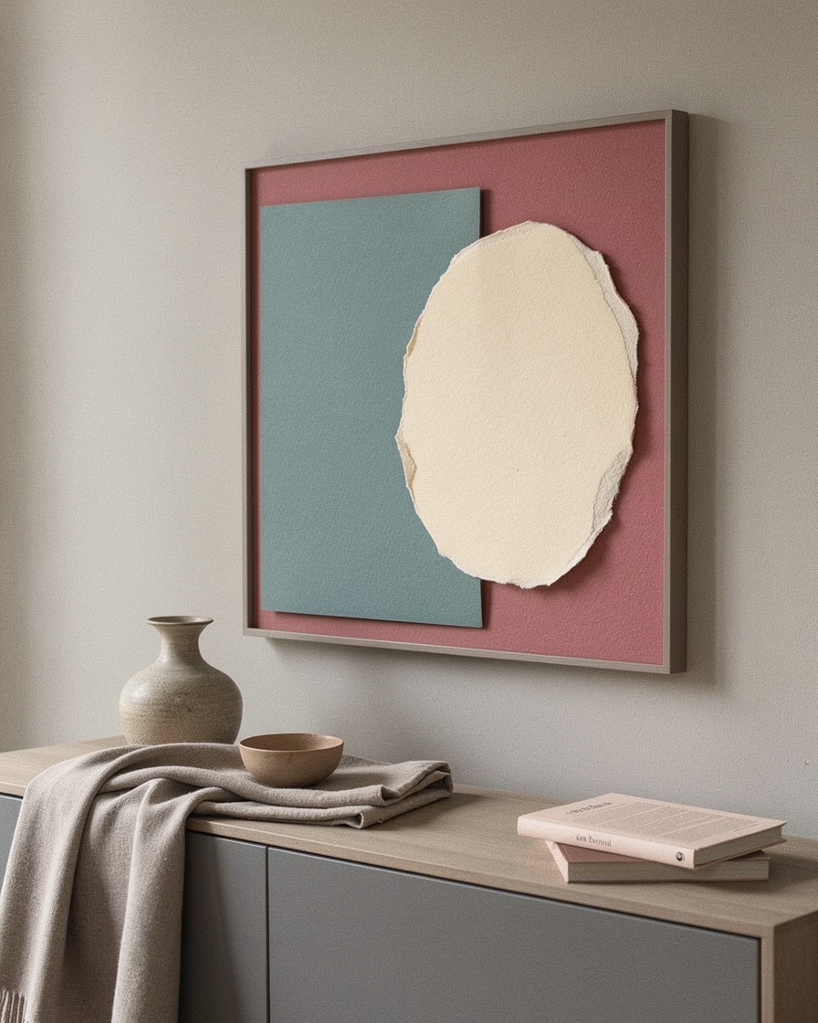The Overlap Pair — Modern Collage Art