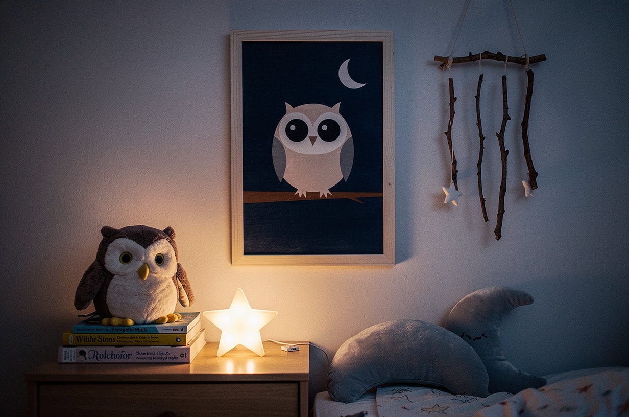The Owl on a Branch — Kids Art