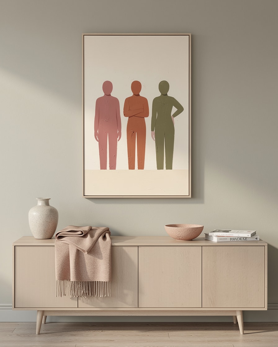 Three Figures — Modern Figurative Art