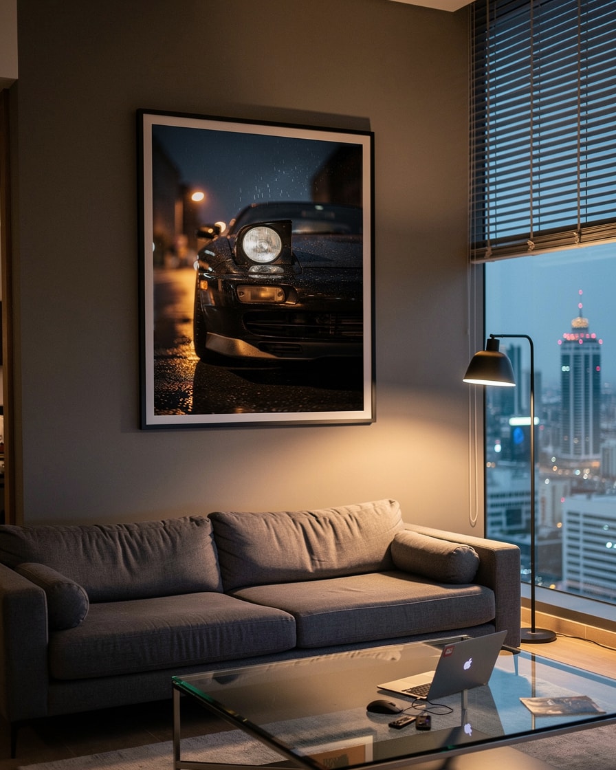 Headlight Night — Living — Automotive Art